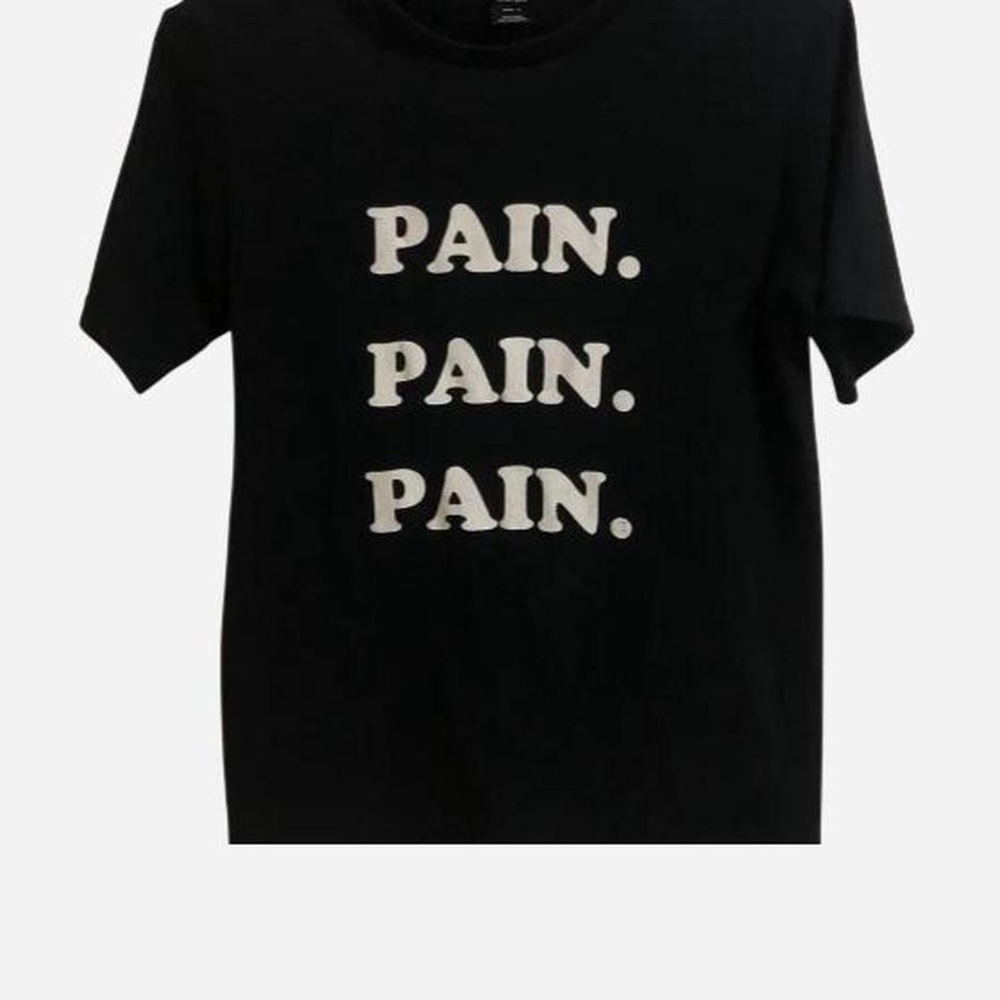 Number (Nine) pain pain pain tee black  touch me im sick